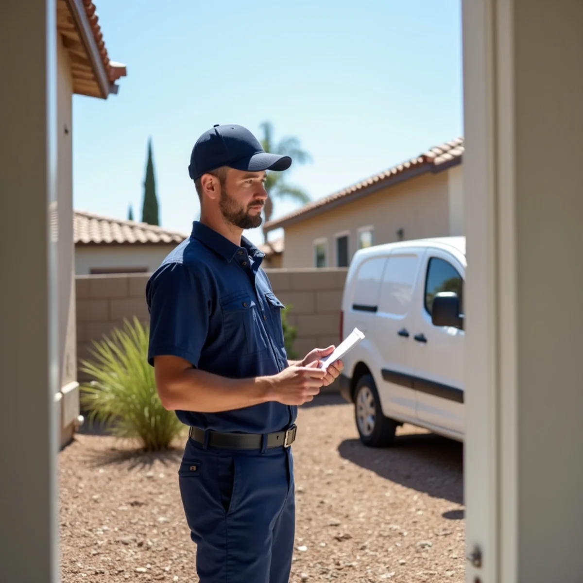 New-build home under inspection with modern PEX plumbing in Queen Creek, AZ