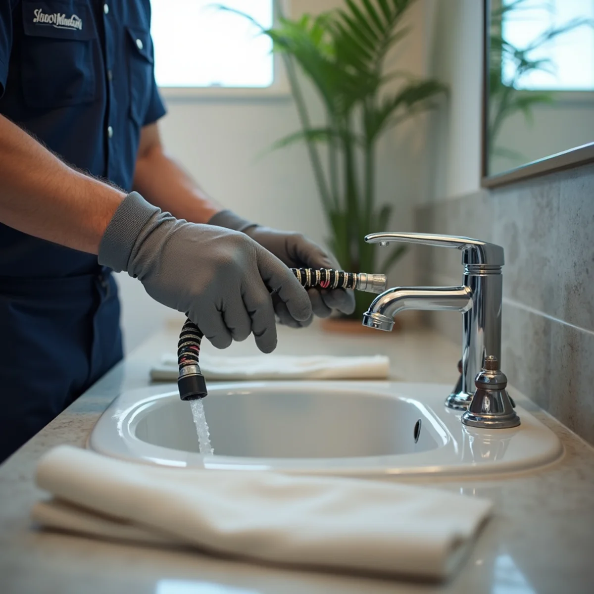 Madrid Plumbing technician providing drain cleaning in Buckeye, AZ