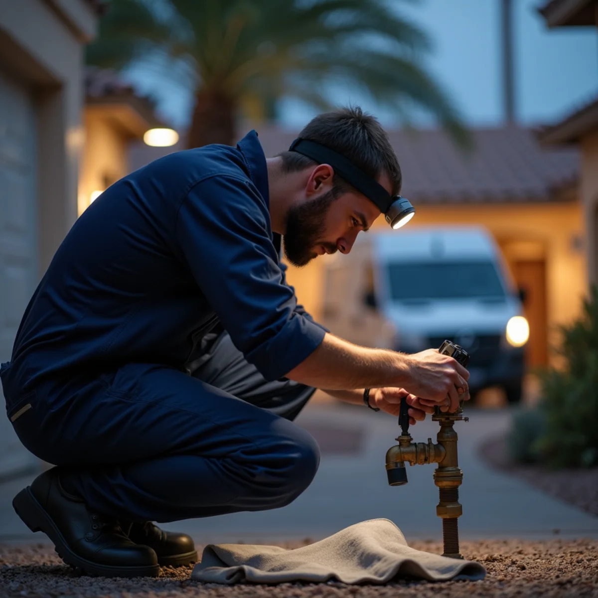 Madrid Plumbing technician providing 24/7 emergency plumber in Buckeye, AZ