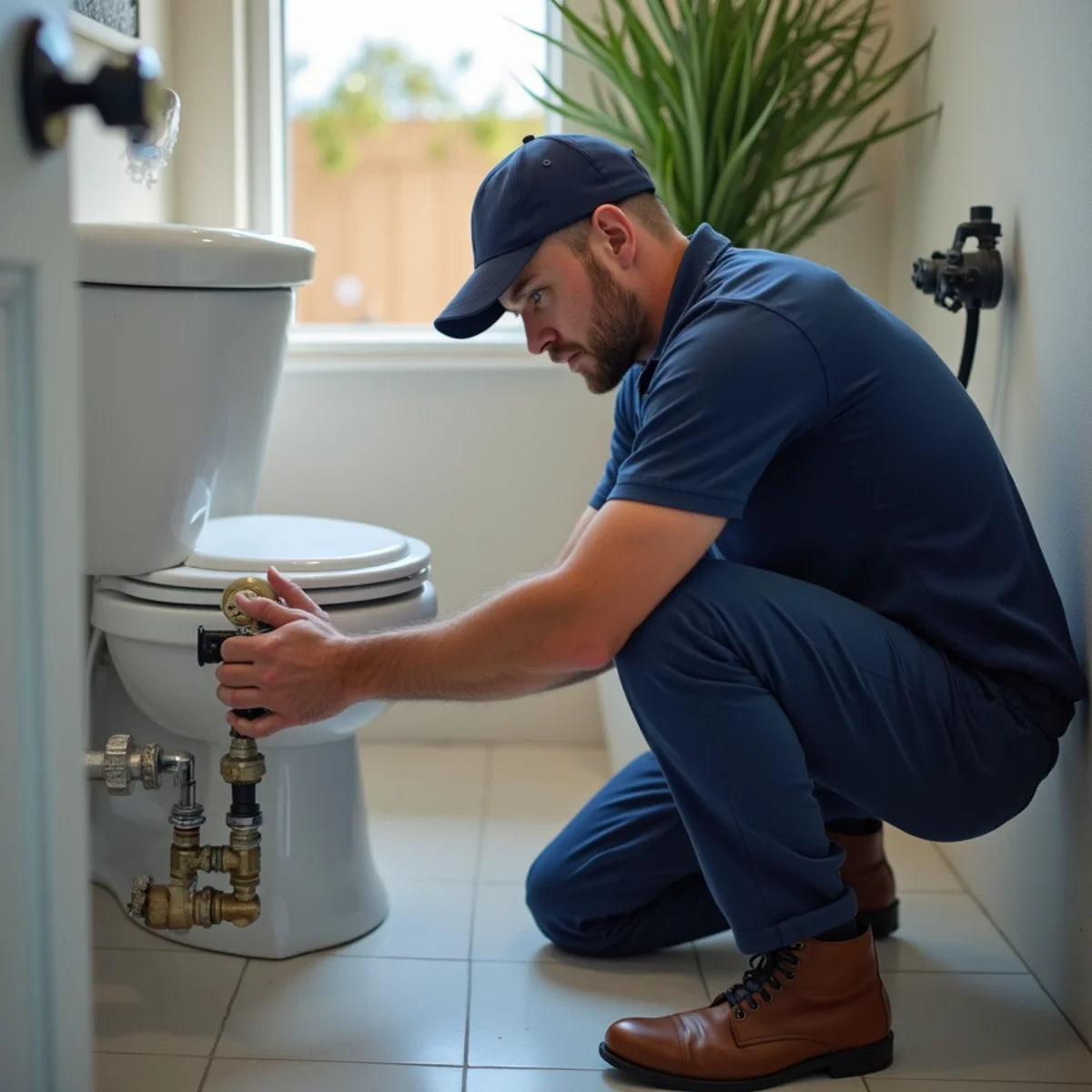 Madrid Plumbing technician providing toilet repair & installation in Buckeye, AZ