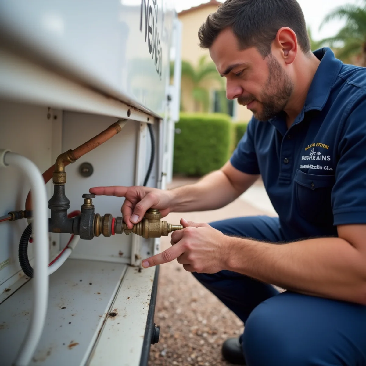 Madrid Plumbing technician providing water softener & treatment in Buckeye, AZ